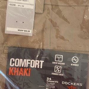 Dockers khaki pants size 34 x 32 new in package